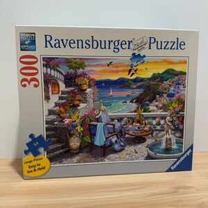 Ravensburger Santorini Sunset Large Format Jigsaw Puzzle 300 PC Counted 300 Pcs